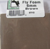 �����  fly foam 6 mm brown  Hareline